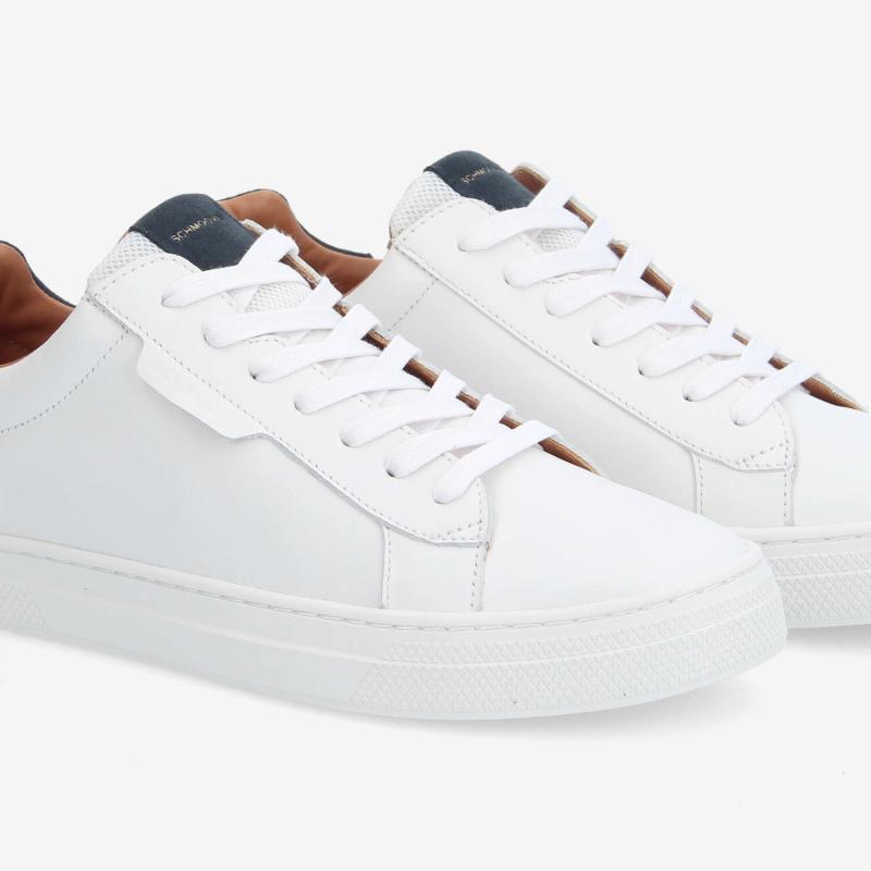 SPARKLE SNEAKER M - NAPPA/SUEDE - BLANC/BLEU MARINE